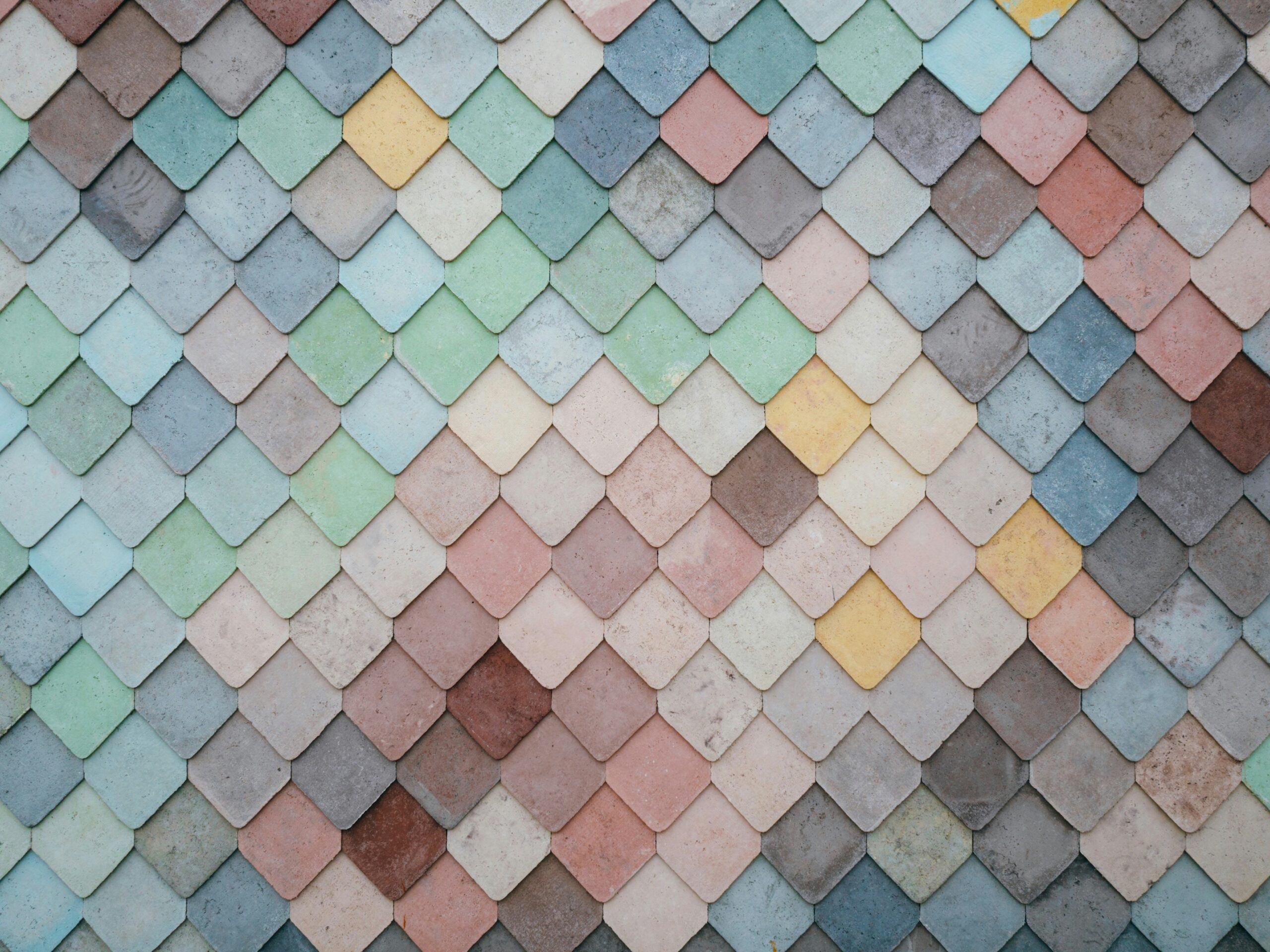 Natural slate tiling mosaic installed by expert roofing contractors Kensington and Chelsea